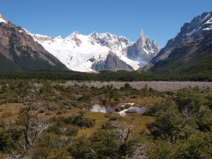 Planina s vrcholem Cerro Torre v národním parku Los Glaciares