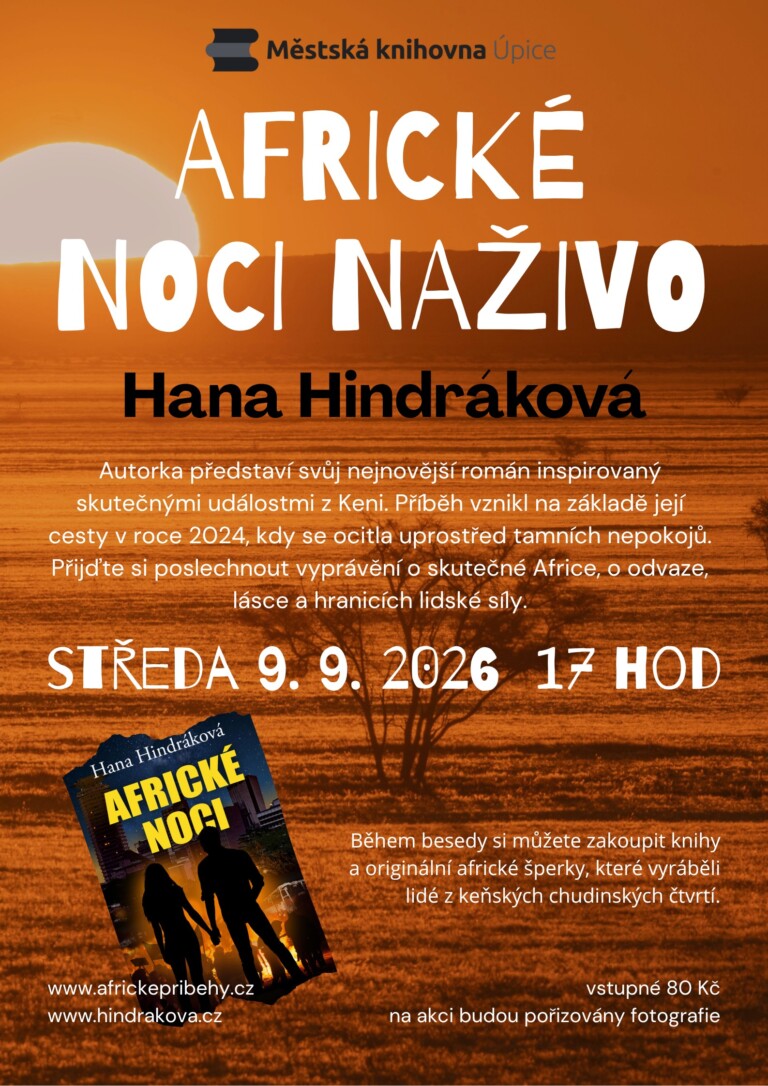 Beseda se spisovatelkou Hanou Hindrákovou