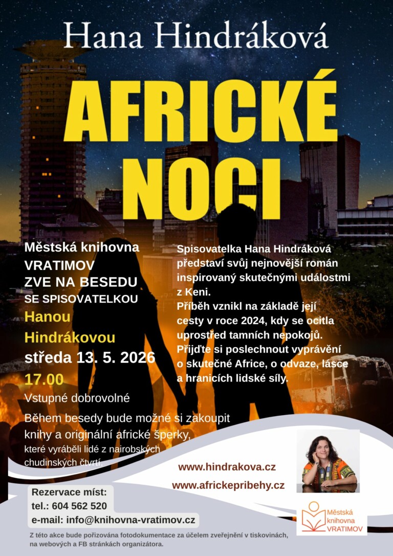 Beseda se spisovatelkou Hanou Hindrákovou